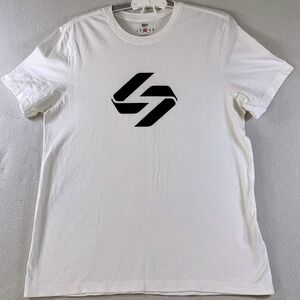 Jordan Jumpman Men's Short Sleeve Standard Fit Logo Cotton T-Shirt White Size L